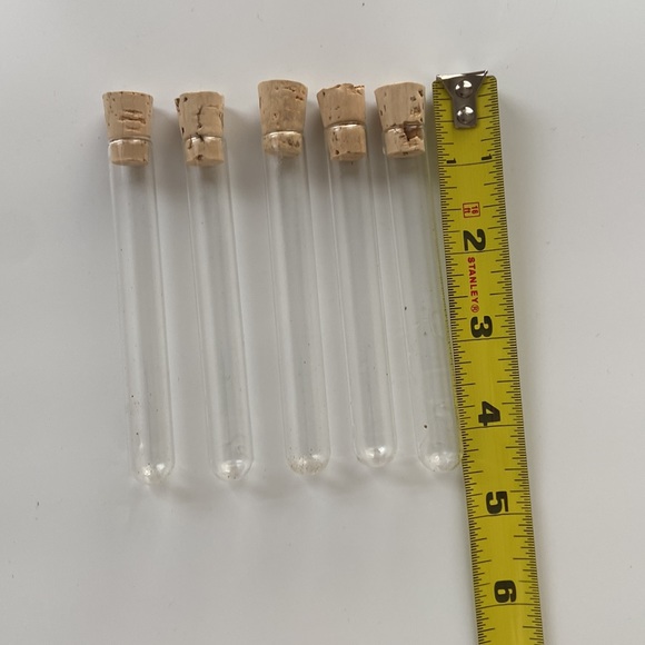 (5) Glass Test Tubes - Picture 2 of 3